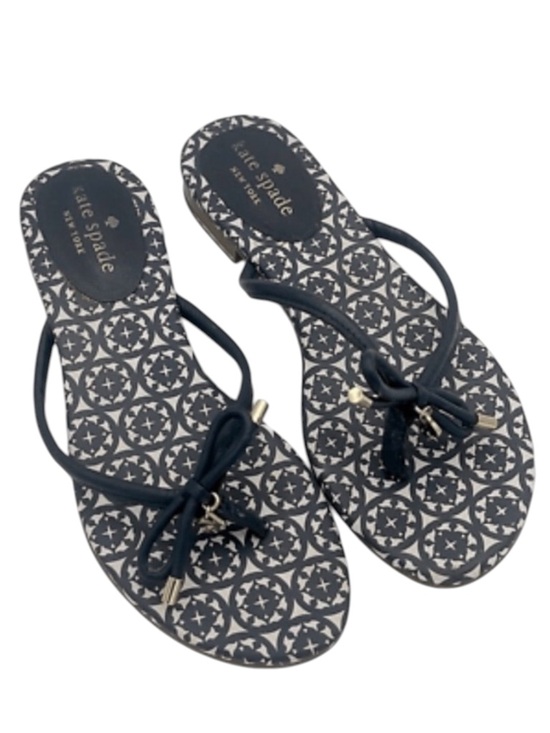 kate spade Shoes - Kate Spade Navy Blue Mystic Patterned Women's Sandals size 7